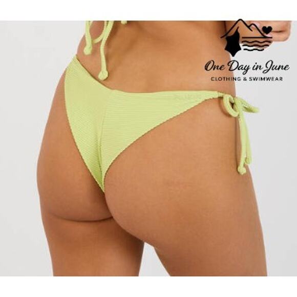 Billabong Tanlines Tanga Bikini Bottom Size M - Picture 2 of 5